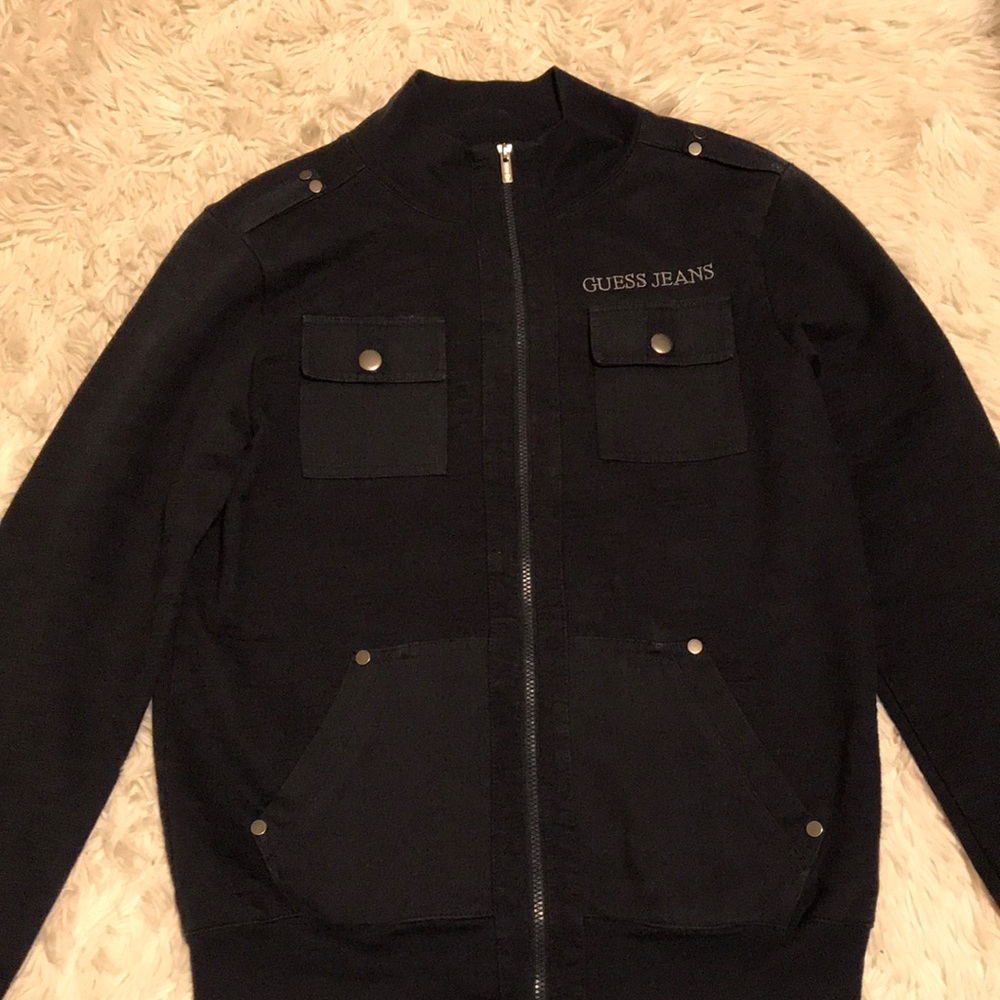 GUESS Long Sleeve Zip Up Jacket